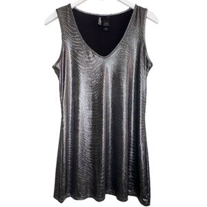 BISOU BISOU Mini Dress / Tunic Shimmery Bronze, Medium, EUC (PM-33)